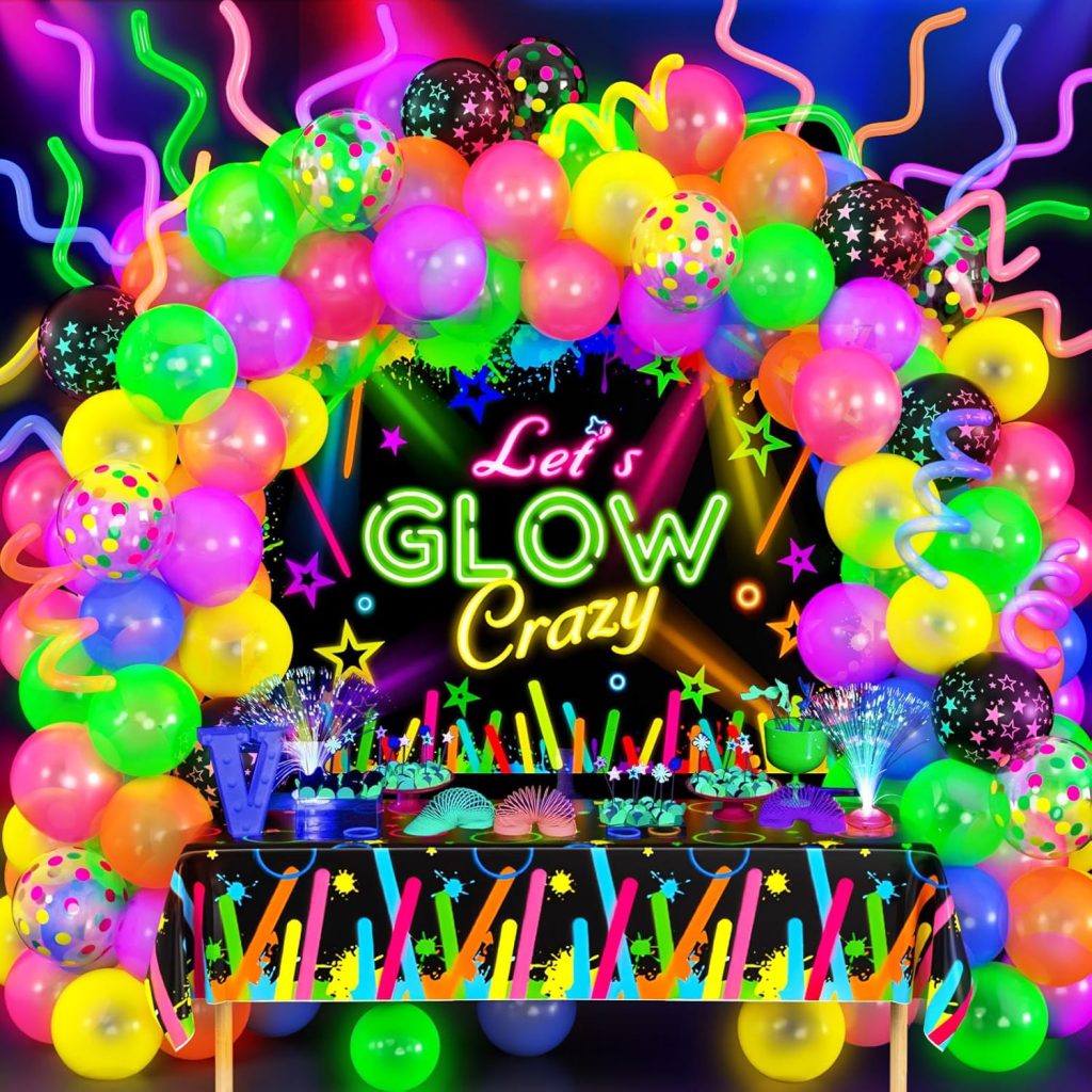 Bachelorette Party Supplies - Neon Balloon Arch Kit